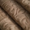 Покрывало на кровать 230х250 евро из искуственного меха 150 г/м2 коричневое Орнамент Marianna