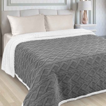 Плед     на кровать 200х240  евро из искуственного меха          Marianna  