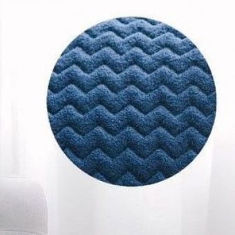 Плед     универсальный 200х220  евро из велсофта  320 г/м2     синий  Однотонный, Зигзаг Орионтекс  