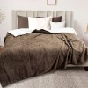 Плед универсальный 200х220 евро из велсофта 350 г/м2 коричневый Узор ФаВИ-МОДА
