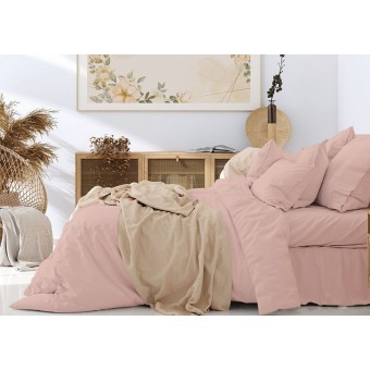 Пододеяльник      145х215  1,5 спальный из поплина       розовый  однотонный Гелиос