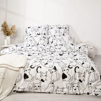 Пододеяльник      145х215  1,5 спальный из бязи         Рисунок Ночь Нежна