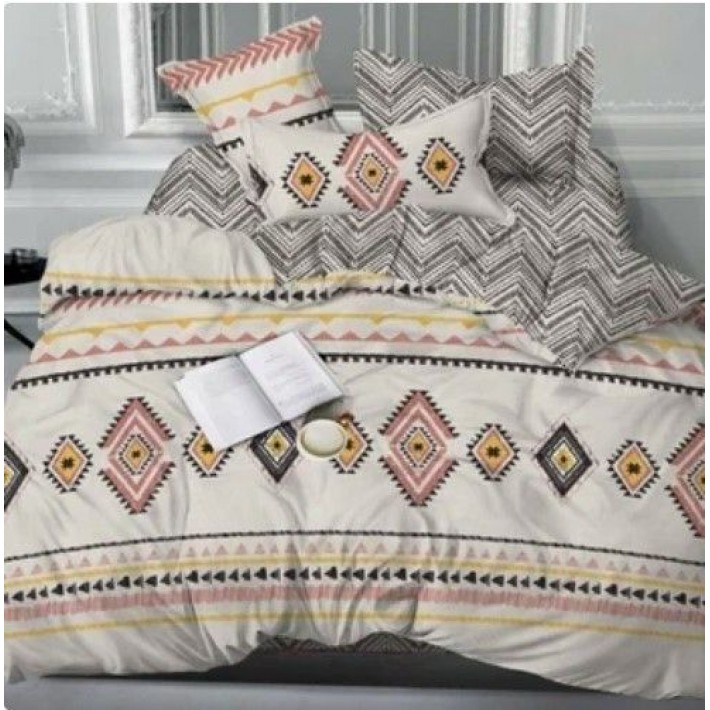 Простыня 150х215 1,5 спальная из сатина Орнамент Бояртекс