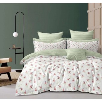 Простыня       150х215  1,5 спальная из сатина         Цветы Бояртекс