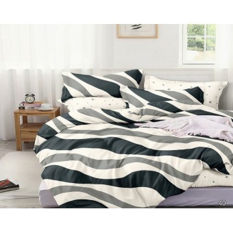 Простыня       150х215  1,5 спальная из поплина       белая  Звезды Бояртекс  