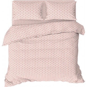 Простыня       150х214  1,5 спальная из бязи       розовая  Рисунок Home club