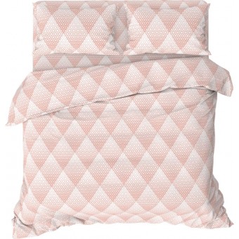 Простыня       150х214  1,5 спальная из бязи       розовая  Рисунок Home club