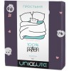 Простыня на резинке 180х200 двуспальная из поплина Uniqcute