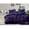 Простыня на резинке 200х200 евро из сатина фиолетовая однотонная Бояртекс