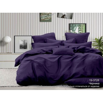 Простыня       240х215  евро из сатина-страйп       фиолетовая  Полоска Гелиос  