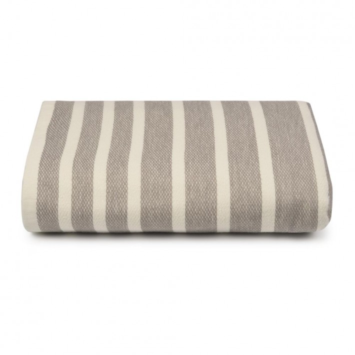 Полотенце для бани 90х180 махровое 500 г/м2 Бежевый, Белый Донецкая мануфактура