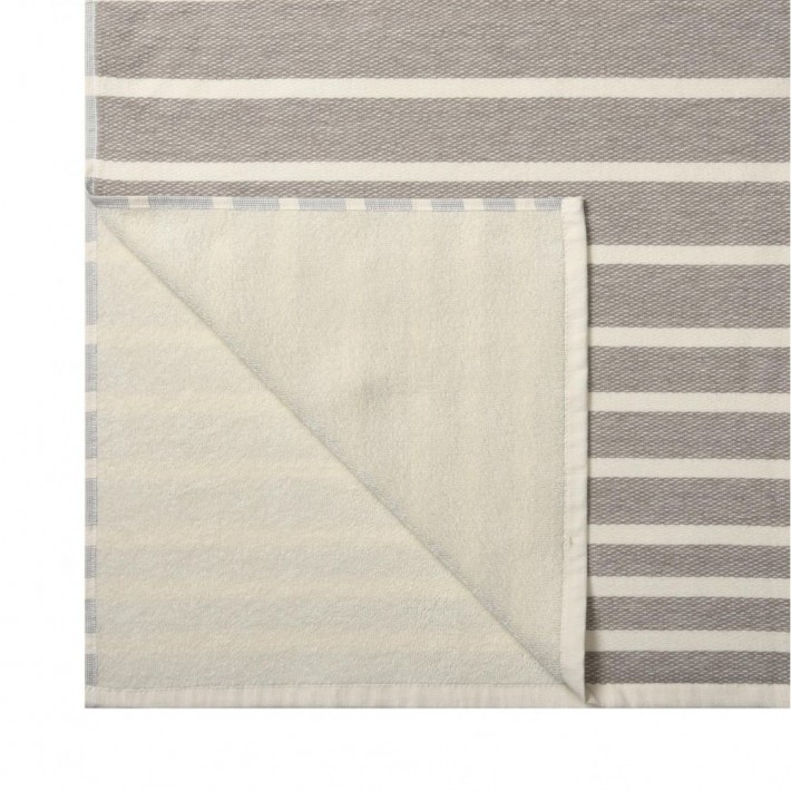 Полотенце для бани 90х180 махровое 500 г/м2 Бежевый, Белый Донецкая мануфактура