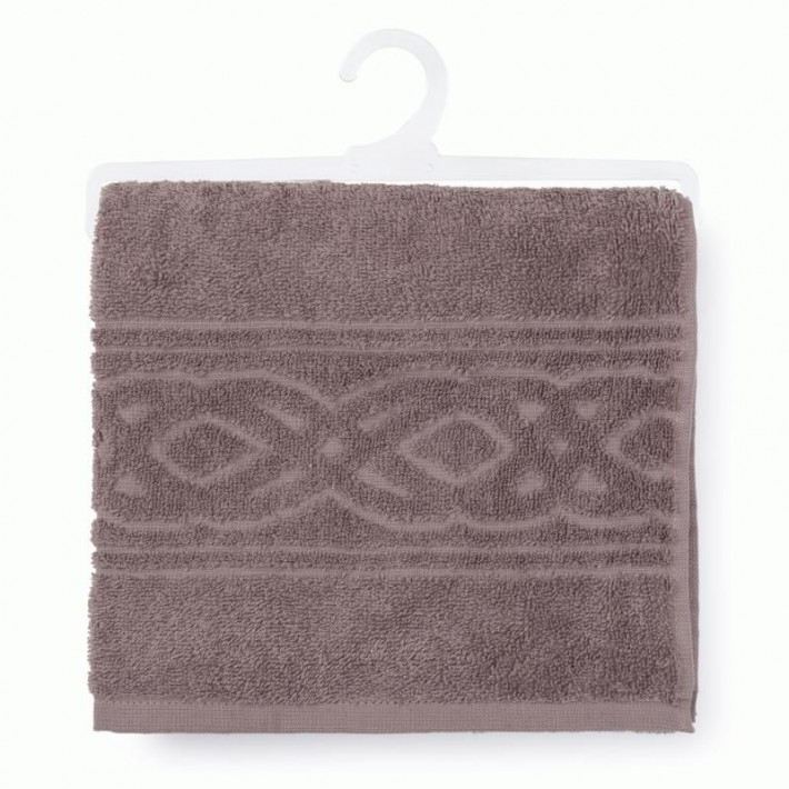 Полотенце для бани 100х150 махровое 380 г/м2 коричневое Донецкая мануфактура