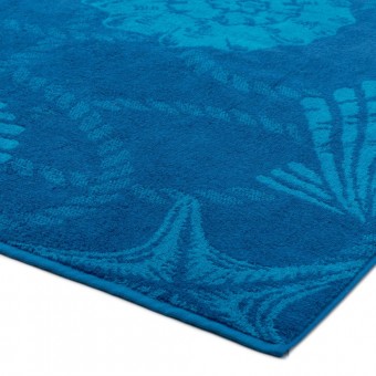 Полотенце     для бани 100х150   махровое  360 г/м2     синее   Донецкая мануфактура Surf 