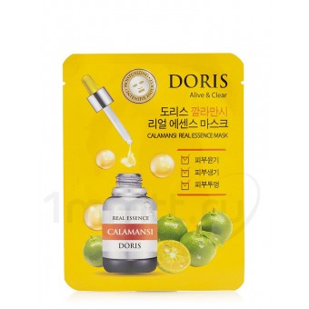 DORIS Тканевая маска для лица с каламондином CALAMANSI REAL ESSENCE 25мл