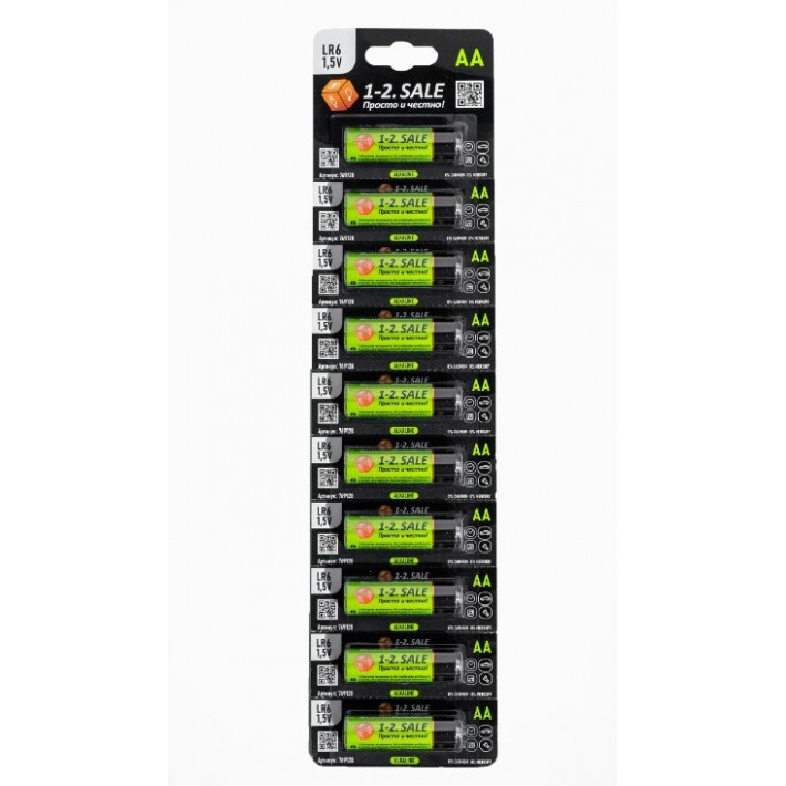 Батарейка 1-2.sale LR6/316 BL1/CRT10