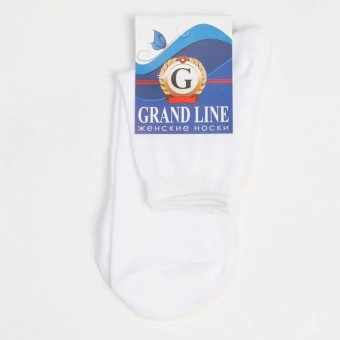 Носки  женские              белые   Grand Line  