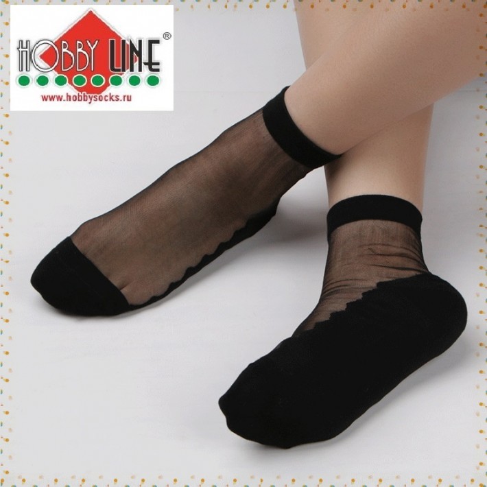 Носки женские черные Hobby Line