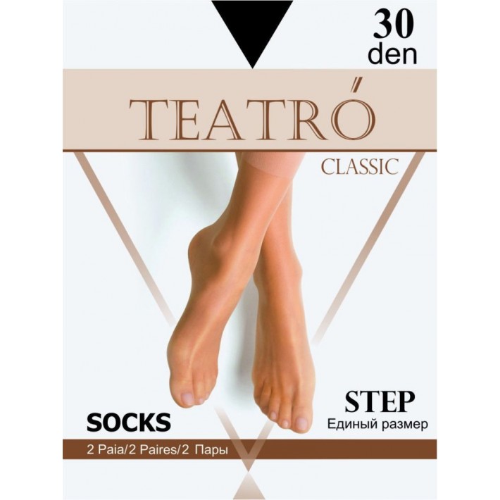 Носки жен. Teatro Step 30 nero (2пары)