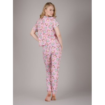 Комплект  женский       из кулирки    футболка с брюками        