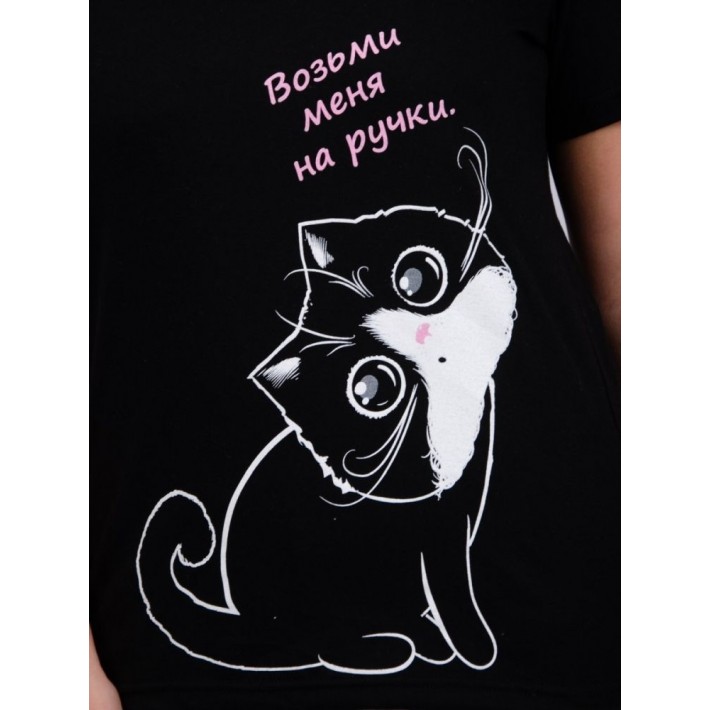 Пижама женская из кулирки футболка с брюками