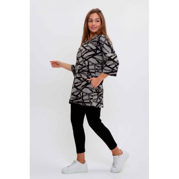 Костюм женский из кулирки футболка с брюками