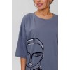 Костюм женский из кулирки футболка с брюками