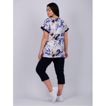 Костюм  женский       из кулирки    футболка с бриджами