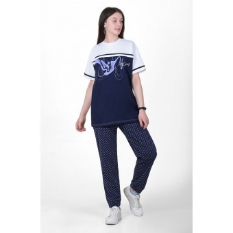 Костюм  женский       из кулирки     с коротким рукавом