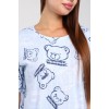 Комплект женский из кулирки футболка с брюками голубой
