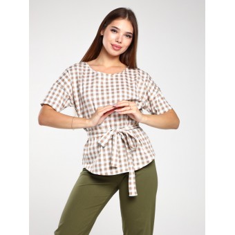 Комплект  женский       из кулирки    футболка с брюками