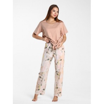 Пижама  женская       из кулирки    футболка с брюками