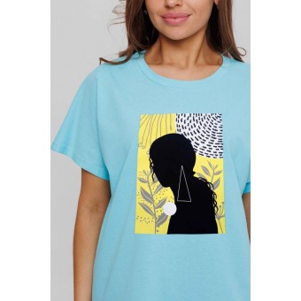 Костюм  женский       из кулирки    футболка с брюками