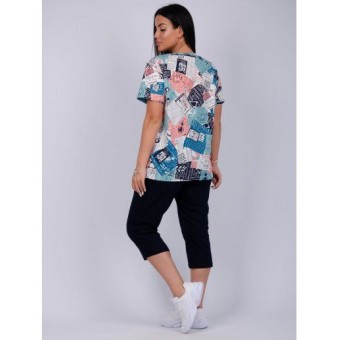 Костюм  женский       из кулирки    футболка с брюками        