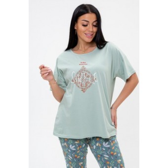 Костюм  женский       из кулирки    футболка с бриджами