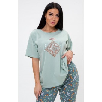 Костюм  женский       из кулирки    футболка с бриджами