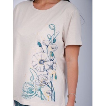 Пижама  женская       из кулирки    футболка с брюками