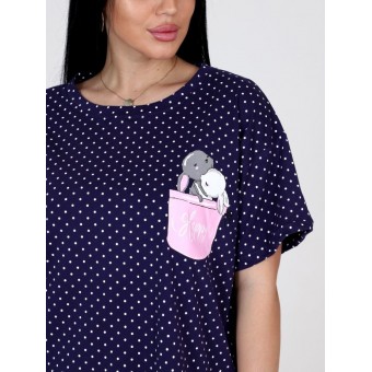 Костюм  женский       из кулирки    футболка с бриджами   синий