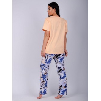 Пижама  женская       из кулирки    футболка с брюками