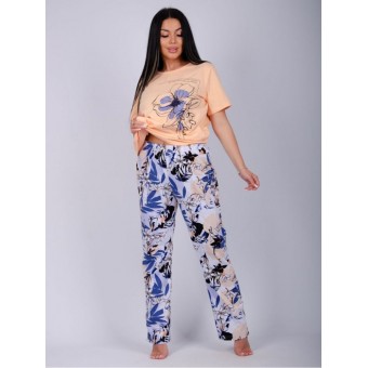 Пижама  женская       из кулирки    футболка с брюками