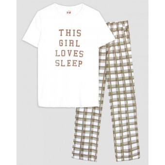 Пижама  женская       из кулирки    футболка с брюками