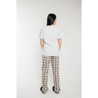 Пижама  женская       из кулирки    футболка с брюками