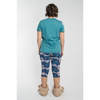 Пижама  женская       из кулирки    футболка с брюками