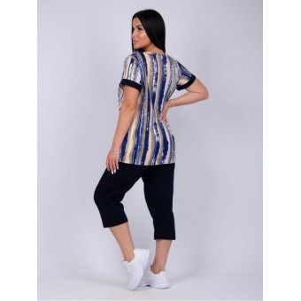 Костюм  женский       из кулирки    футболка с бриджами