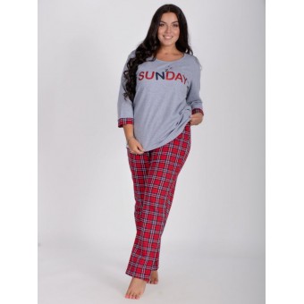 Пижама  женская       из футера    кофта с брюками