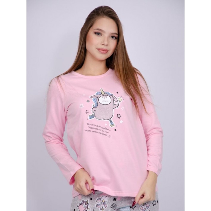 Комплект женский из футера кофта с брюками