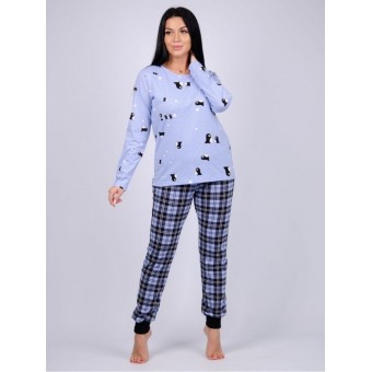 Комплект  женский       из кулирки    кофта с брюками        