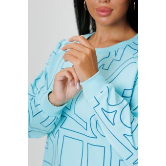 Костюм  женский       из футера    кофта с брюками   зеленый