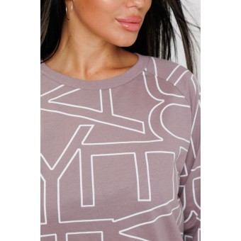 Костюм  женский       из футера    кофта с брюками   бежевый