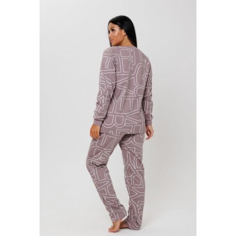 Костюм  женский       из футера    кофта с брюками   бежевый